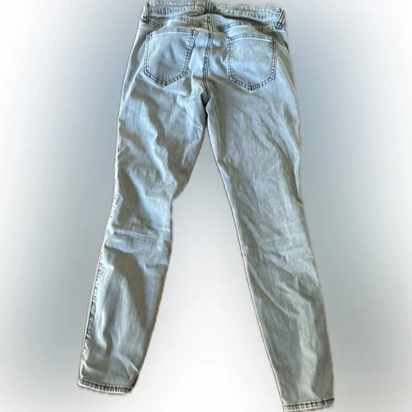 Pistola | Audrey moto skinny jeans low rise washed black denim ribbed knees - Picture 11 of 13